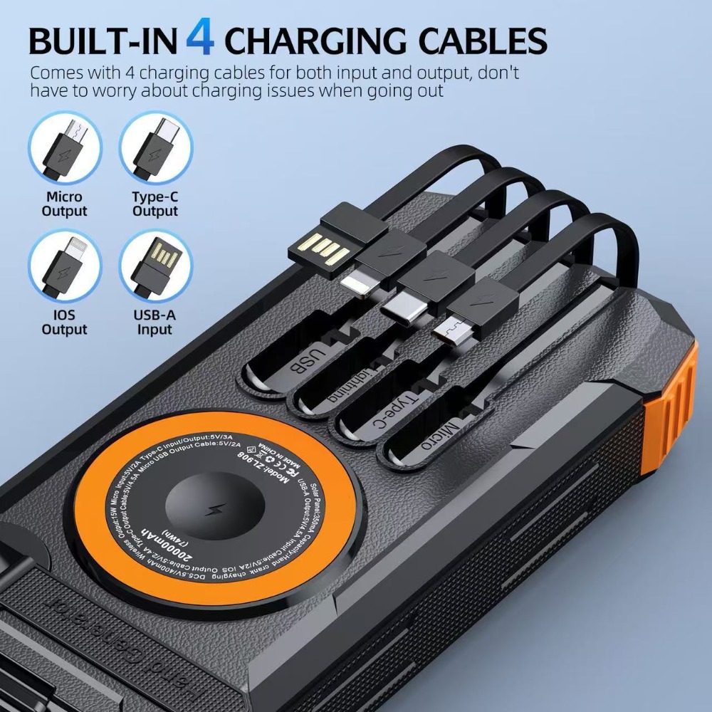 New 50000mAh Solar Power Bank  - Solar Emergency Charger review and price