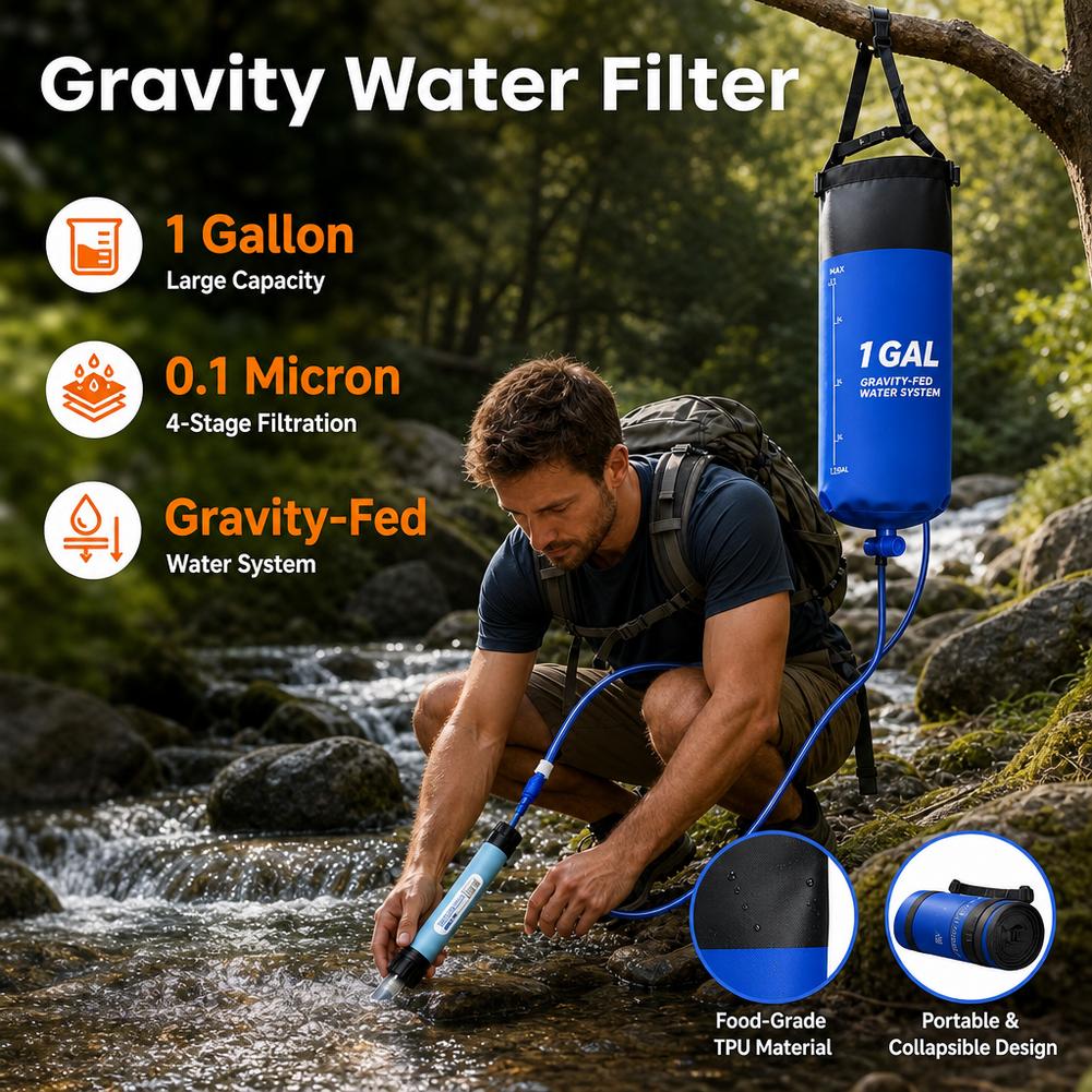 1 Gal Gravity Water Filter Bag - Bivy Bag Emergency review and price